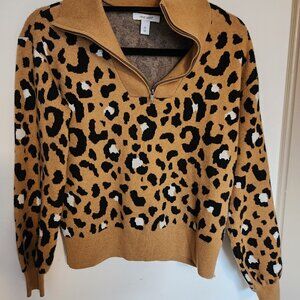 Leopard print sweater